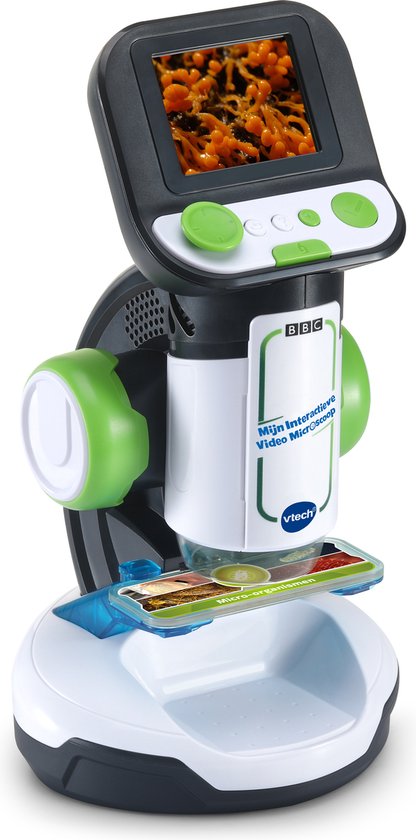 VTech Mijn Interactieve Video Microscoop voor Kinderen - Educatief & Interactief Speelgoed - Maak Kennis met de Microscopisch Kleine Wereld - Cadeau - Vanaf 7 Jaar