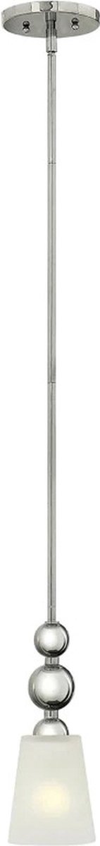 Hinkley LED Hanglamp Zelda | 1X E27 Max 60W | Dimbaar | Polished Nickel
