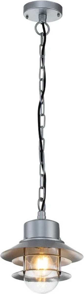 Elstead Lighting LED Buiten Hanglamp Copenhagen | 1X E27 Max 60W | IP44 | Dimbaar | Silver