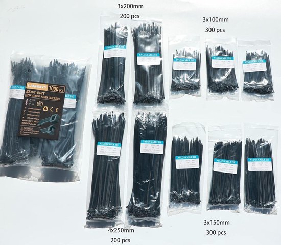 Fascette Fermacavo In Nylon Trasparenti 300 X 3,5 Mm - 100 Pezzi? - Resistenza E Tenuta Duratura