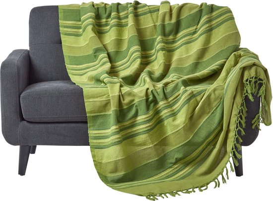 Homescapes grote sprei Morocco, sofa-sprei van 100% katoen, zachte