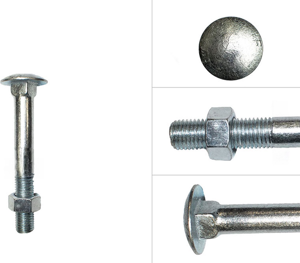 Slotbouten Verzinkt M16 x 60 mm | 25 stuks