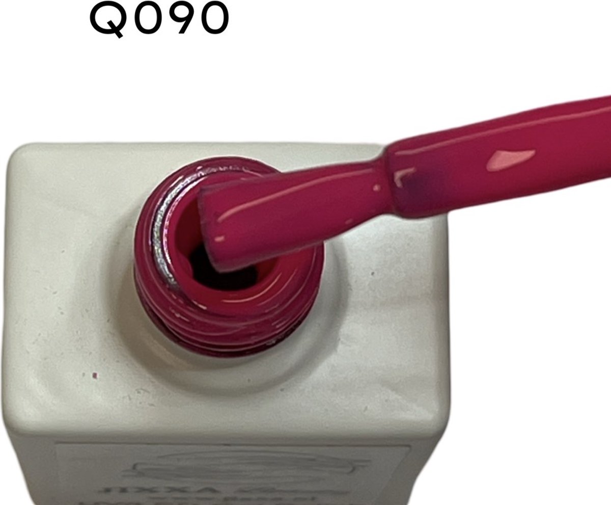 Goedkoopste Jixxa gellak flesje 15ml Q090 neon roze - Neon nagels - Gellak uitharden - Neon gellac - Neon gel nagellak UV lamp - Neon gellak LED lamp - Fluorescerende gel nagellak UV LED - Neon kleur gellak voor UV lamp