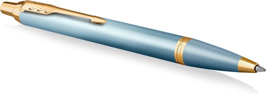 Parker IM Writing Rituals | Balpen | Turquoise afwerking met kleurverloop en Gouden detail | Medium punt | Blauwe inkt | met Geschenkdoos