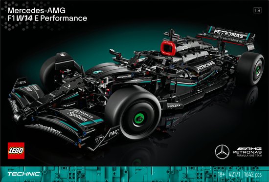 LEGO Technic Mercedes-AMG F1 W14 E Performance, Voiture de Course, Set à Construire, Réplique Détaillée, Cadeau pour Hommes et Femmes, Véhicule Miniature, Décoration pour le Bureau ou la Maison 42171