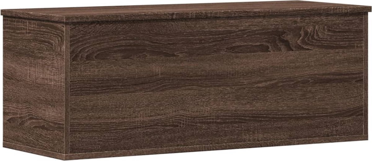 VidaXL Opbergbox 90x35x35 cm bewerkt hout bruin eikenkleur