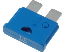 Autozekering - 15 Ampere - Blauw - 10 stuks