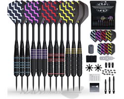 Navy Strikes Dartpijlen Set- 23 24 Gram - 12 Darts - 4 Soorten Grip - 108 Delige Dartset