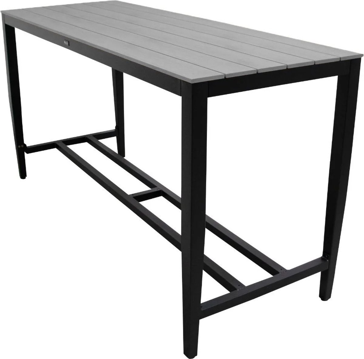 Bartafel Cyprus 200x75 cm | Grey | Polywood & Aluminium