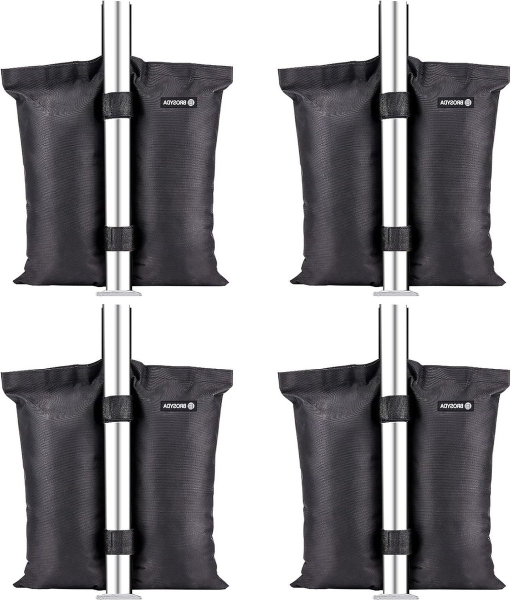 Zandzakken Set van 4 Heavy Duty Industriële Grade 1680D Gewichten voor Gazebo Poten - Voor Pop-up Tenten Luifel Outdoor Patio