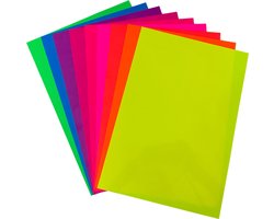 Flexfolie / Iron-On Folie Set - Fluo Party - Cricut JOY formaat (Cricut, Silhouette & LOKLiK Compatible, Textielbedrukking)