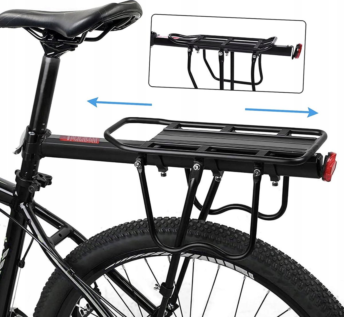 Bagagedrager Fiets Zwart ProX Mountainbike/Stadsfiets - Tot 30 KG – foto 6
