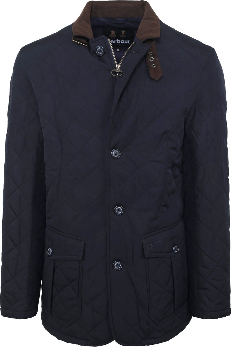 Barbour Jas Quilted Lutz Donkerblauw – Heren Gewatteerde jas