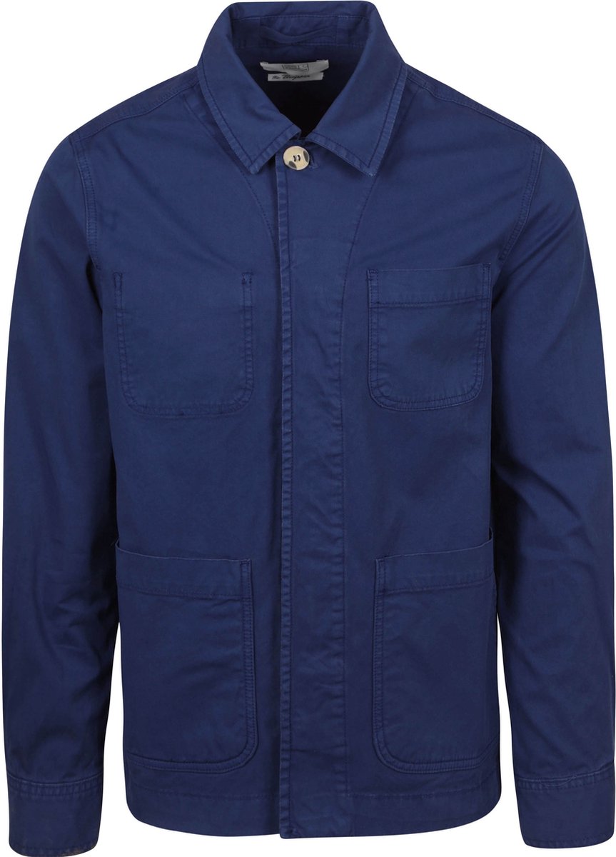 King Essentials The Benjamin Overshirt Donkerblauw (navy) - Maat S - Heren