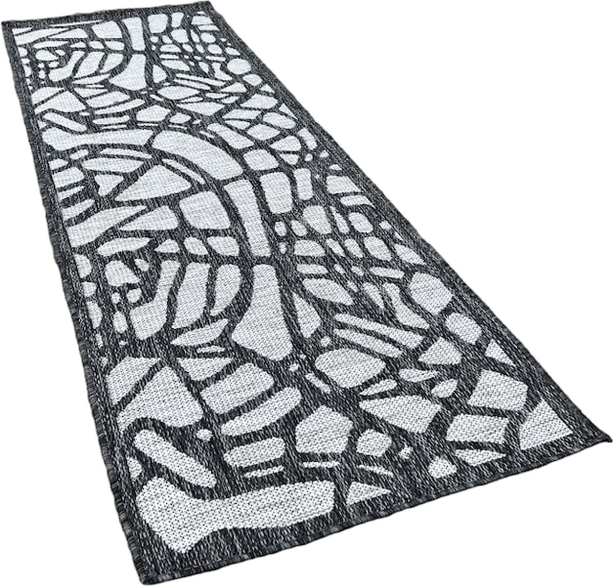 Human Comfort Luxe Citymap Tapijt - Tenttapijt - Zwart-Wit