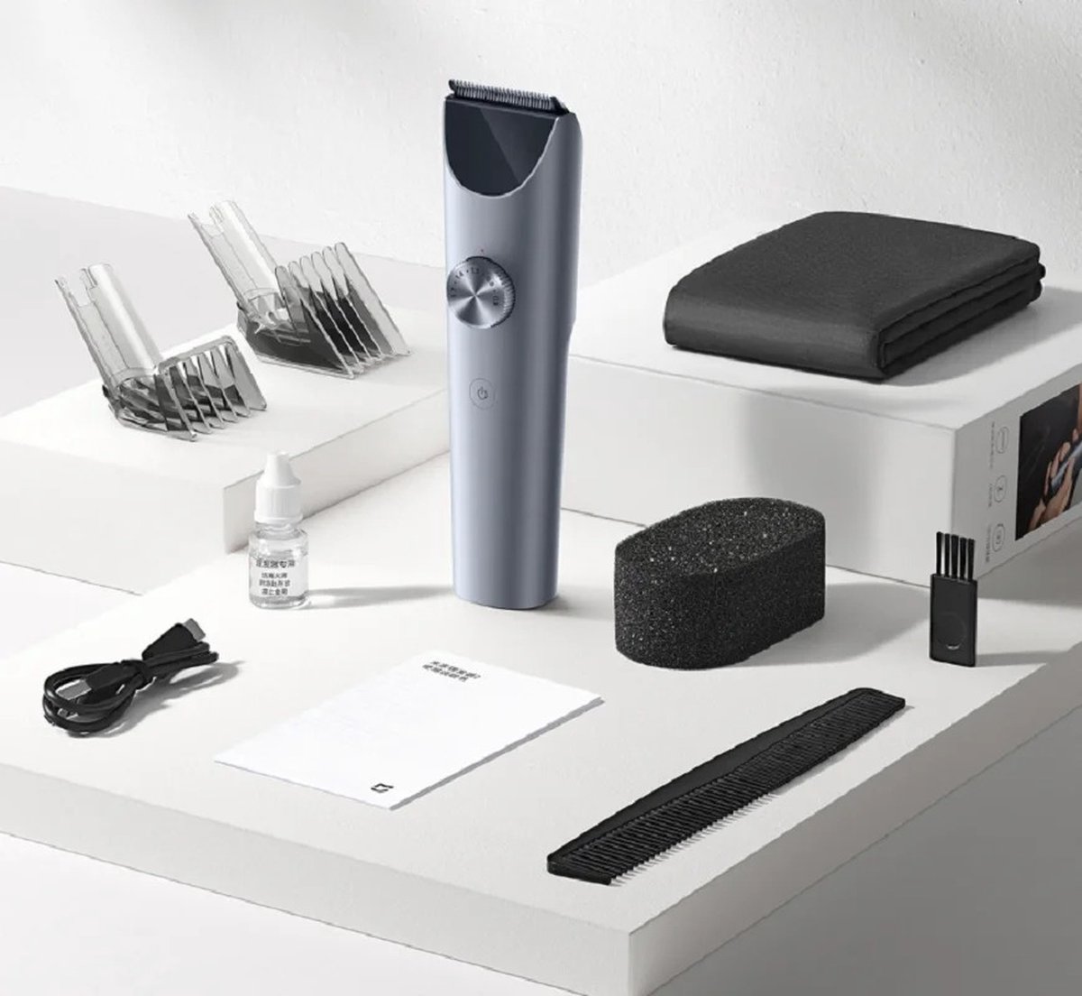 Tondeuse Machine Waterdicht Professionele Snoerloze Tondeuse Elektrische Haar Knippen Kapper Trimmers Mannen Zilver