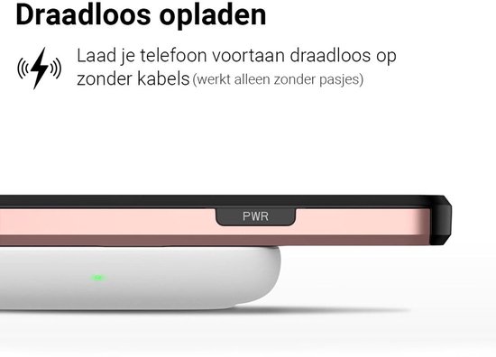 Mobiq - Étui hybride pour iPhone 13 Pro Max avec porte-cartes - or rose