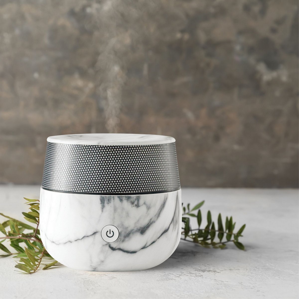 Goedkoopste Ultrasone diffusor - Kailo - Marmereffect - Origineel ontwerp - Compact en stil - Decoratief object voor aromatherapie