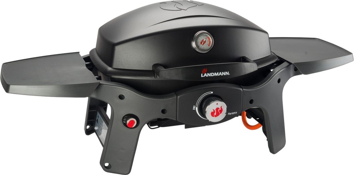 LANDMANN Pantera 1.0 Gas barbecue – 3500W – Tafelmodel – Grilloppervlak 48x37 cm – Zwart