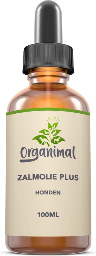Organimal Zalmolie Plus Hond - 100 ml - o.a. bij allergieën en ontstekingen & vacht en huid problemen
