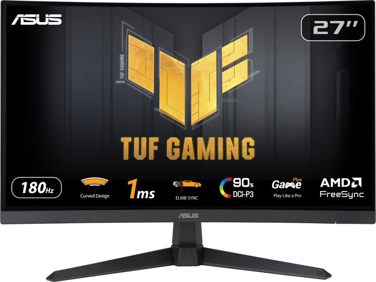ASUS TUF Gaming VG27VQ3B computer monitor 68,6 cm (27") 1920 x 1080 Pixels Full HD LCD Zwart
