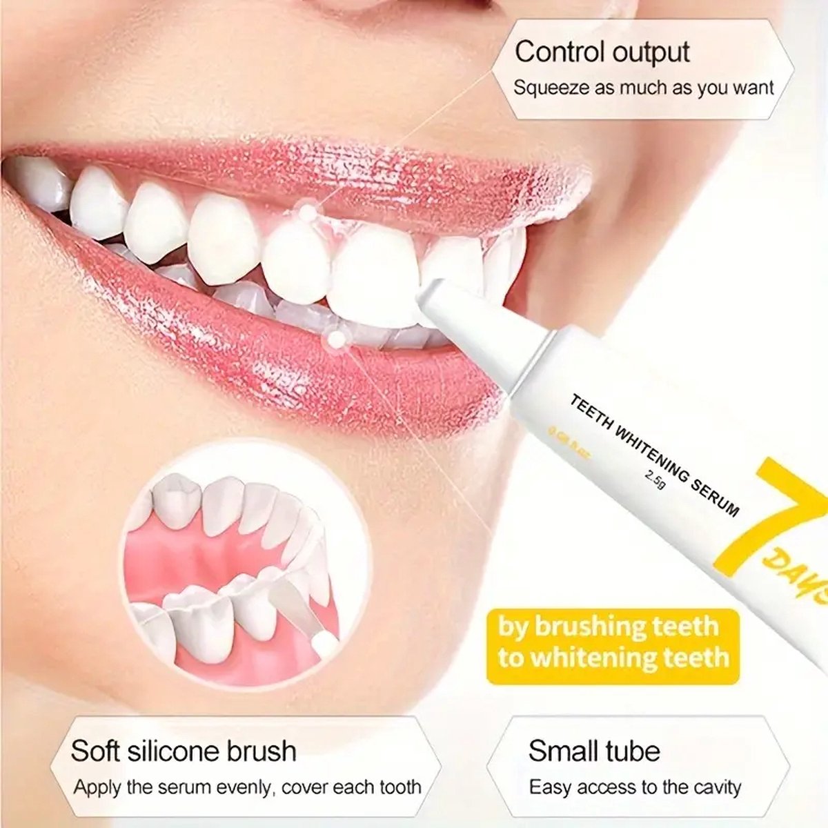 Goedkoopste Gel voor het bleken van tanden - Tandbleekserum - Tanden oplichten - Voor dagelijkse tandverzorging - Voor mannen en vrouwen - Zelfverzekerde glimlach - Witte tanden - Whitening - Set van 7 stuks