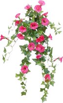 1 stuks kunstmatige hangende bloem, nep plastic kunstbloemen, wijnstok ochtendglorie, voor hek binnen buiten tuin veranda dakrand bruiloft muur decor