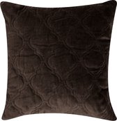 Coussin marocain en velours marron | 45 X 45 | Sierkussen pour salon ou chambre