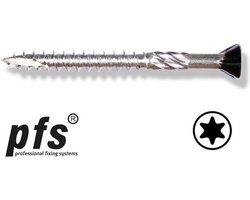 PFS Potdekselschroef 4x40 RVS zwart Torx 100st