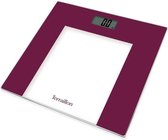Bol.com Personenweegschaal - TERRAILLON - TP1000 - elektronisch - Magenta - Capaciteit 150 Kg - Glazen blad - 30x30 cm aanbieding
