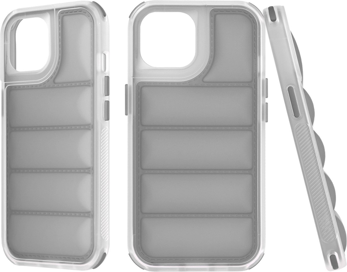 Techsuit Wave Shield Shockproof Hard Case Back Cover hoesje voor Apple iPhone 15 - Zwart