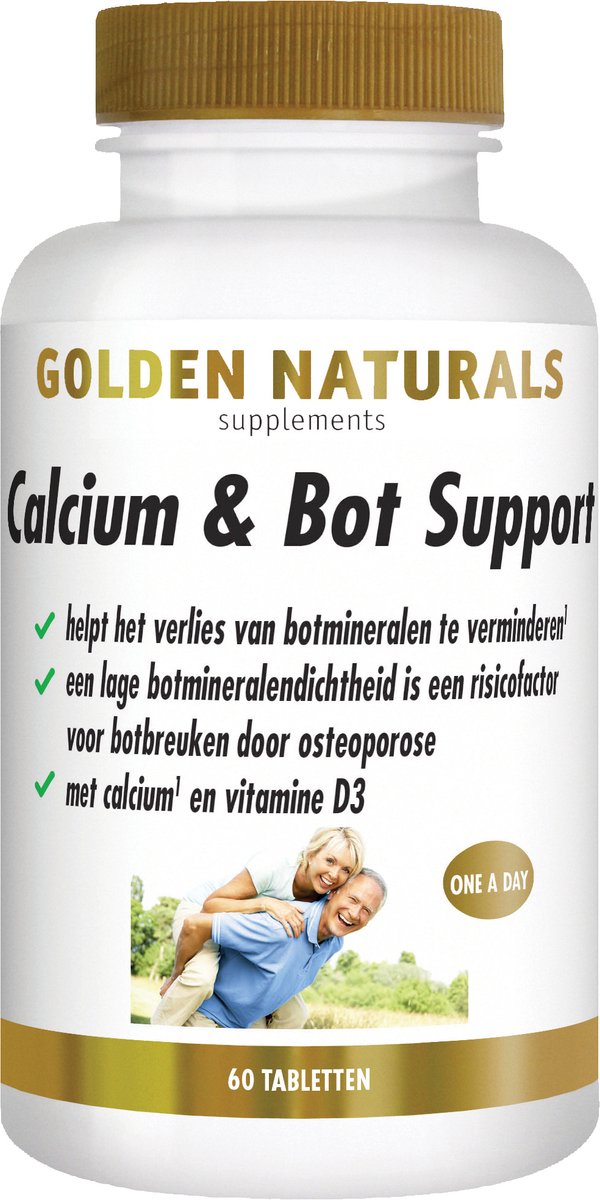 Goedkoopste Golden Naturals Calcium & Bot Support (60 vegetarische tabletten