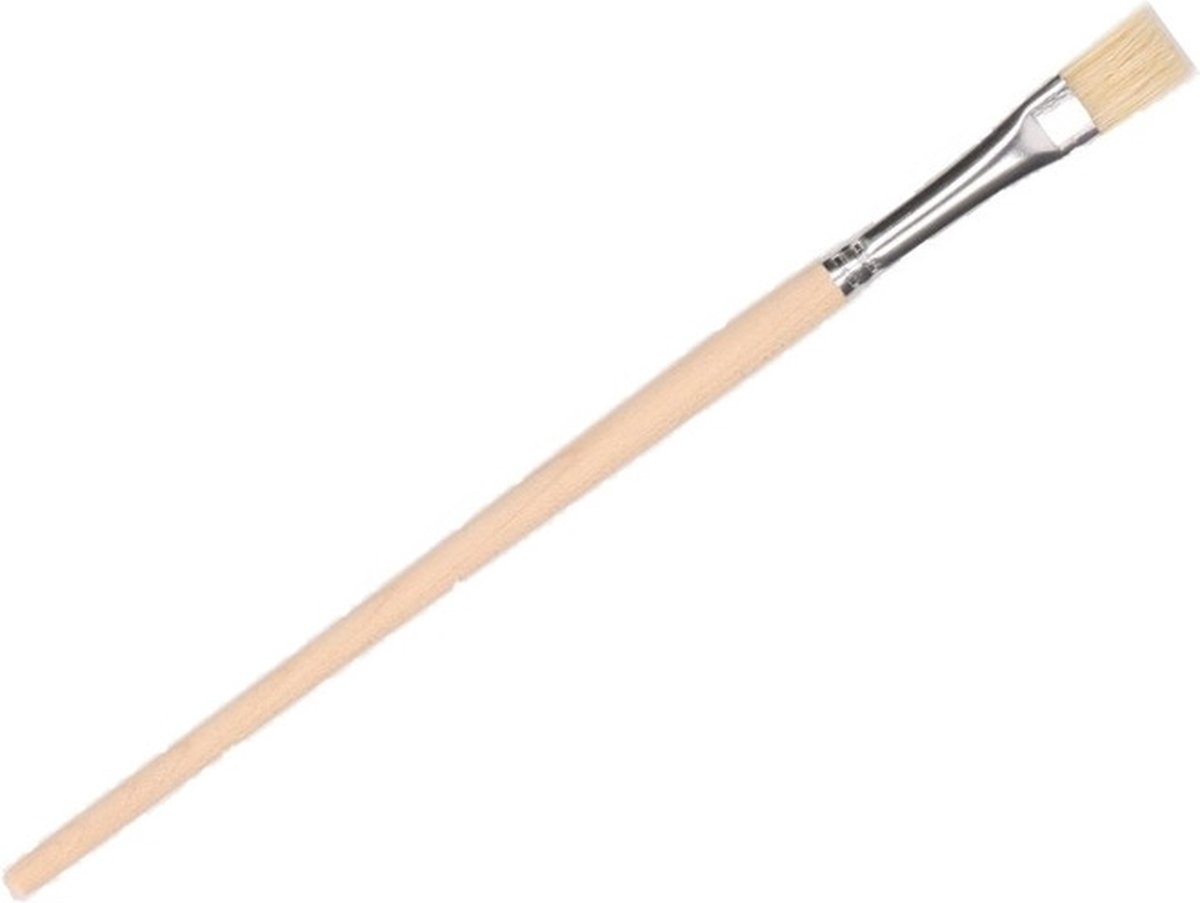 Lijm kwastje - 17 cm - houten steel - kwast - penseel - lijmkwastje - Hobby/knutselmateriaal