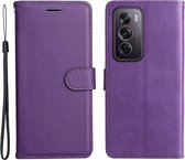 Coverup Book Case - Adapté à l'étui OPPO Reno12 Pro - Violet