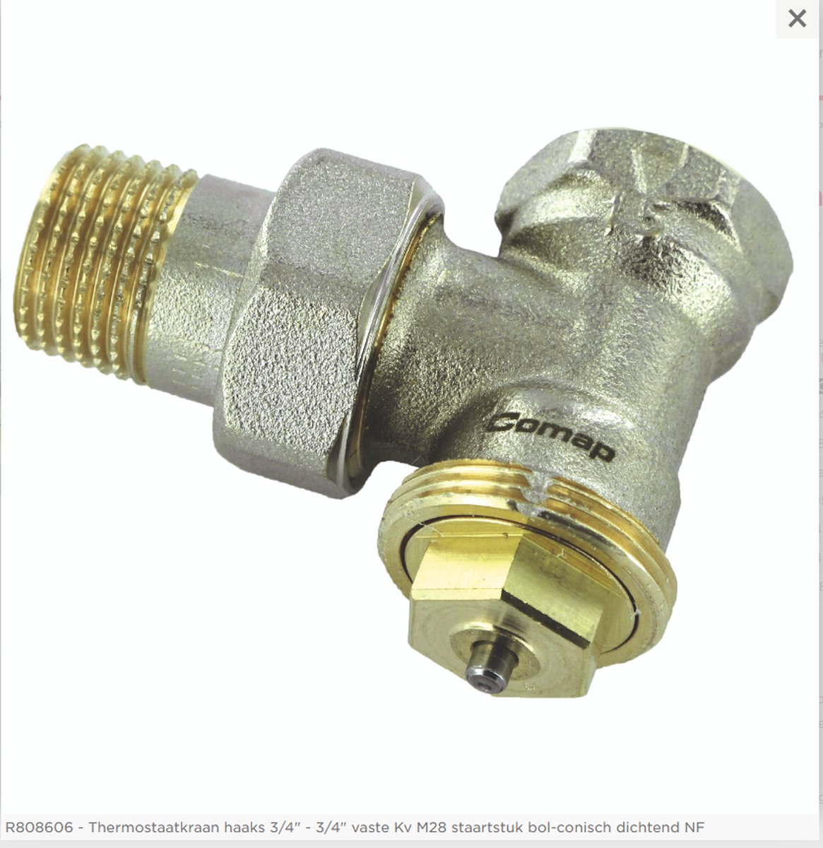 Comap R808 thermostatisch kraanlichaam haaks binnendraad 3/4F.