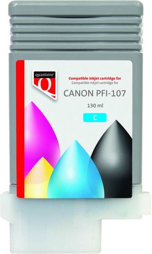Quantore Inktcartridge Quantore Canon PFI-107 blauw - 1 stuk