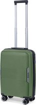 TravelZ Swinger Handbagage koffer 55cm - Sterke Lichtgewicht Trolley 35 ltr met TSA-slot - Groen
