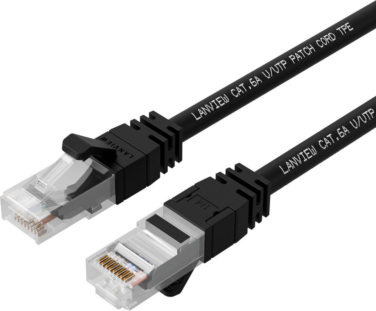 Lanview LV-SFTP6A05B netwerkkabel Zwart 5 m S/FTP (S-STP)