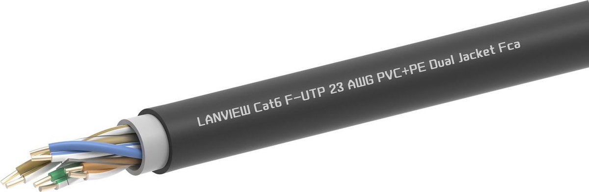 Lanview LVN-CAT6PE-2FUTP-305M netwerkkabel