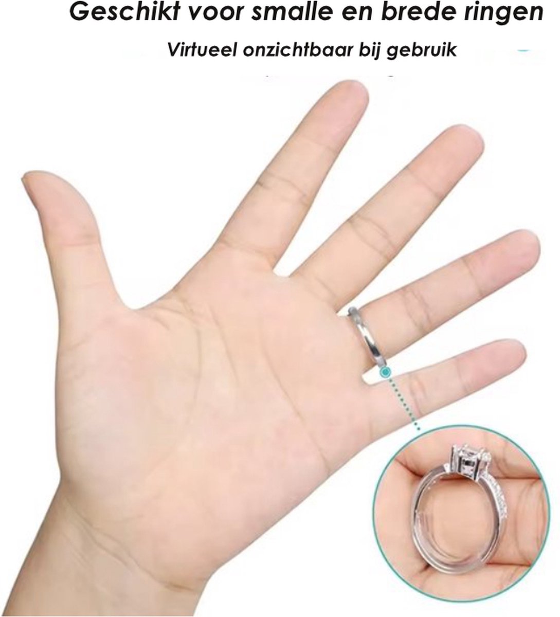 Ringverkleiner set 4 Stuks van 10 cm - Ring verkleiner - Ideaal om een te grote ring