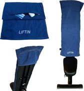 Liftin - Sporthanddoek - Fitness Handdoek - Katoen - Blauw