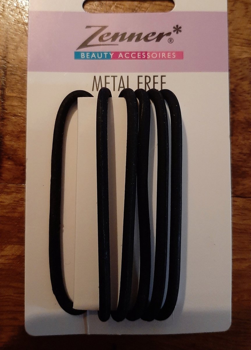Zenner Elastieken Silicone zwart - 6 stuks