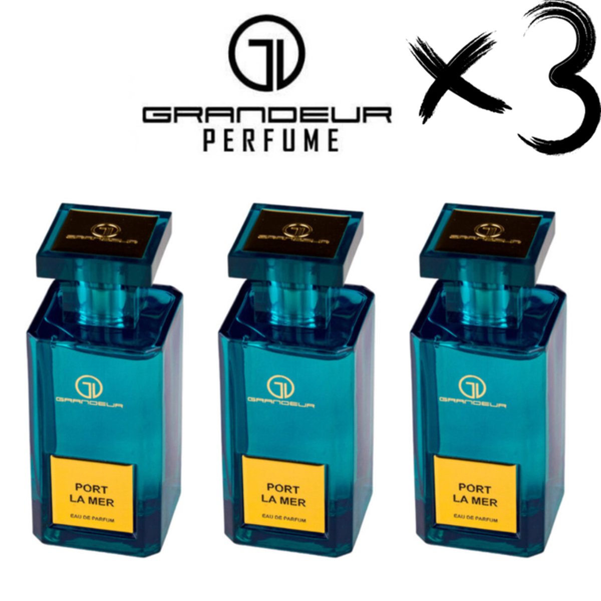 Goedkoopste GRANDEUR Perfume PORT LA MER, 3 x 100ml