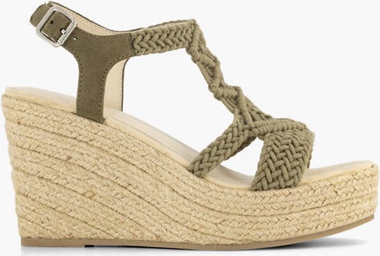 graceland Khaki sandalette sleehak - Maat 39