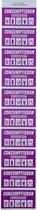 CombiCraft Hele consumptiebon op strip paars (50x28 mm) - per 5000 bonnen