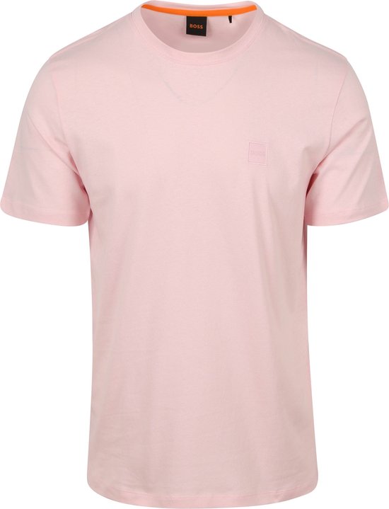 BOSS - T-shirt Tales Rose Clair - Homme - Taille 4XL - Coupe régulière