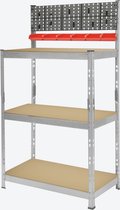 Werkbank - 38 x 78 x 142 cm - Met opbergruimte - FSC gecertificeerd hout