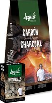 Bol.com Legua Voordeeldoos Quebracho houtskool 3kg + aanmaakwokkels 10 stuks aanbieding