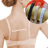 3 Stuk Elastische Bh Schouderbanden I Verstelbare Ondergoedriemen I Voorkomt Wegglijden Bh Band I Verstelbaar I Met Antislipgesp I Zwart, Wit & Beige