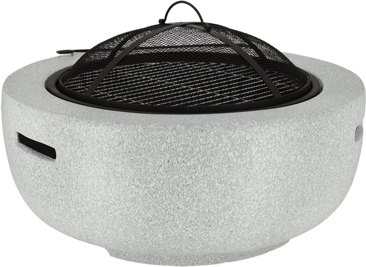 Esschert Design Vasque à feu aspect béton MGO S